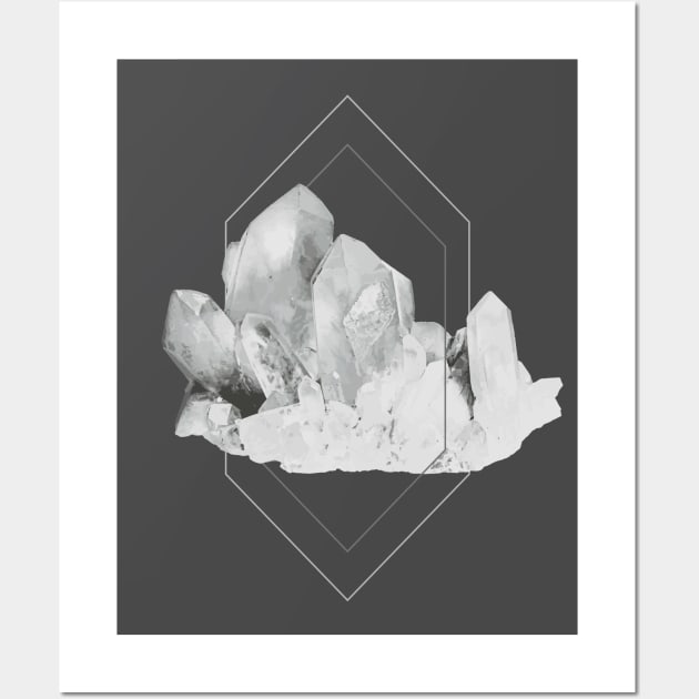 Milky Quartz Crystal Wall Art by Xilie